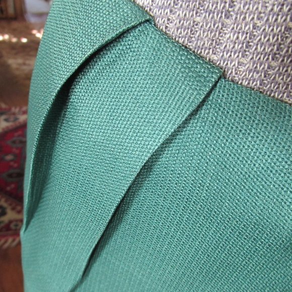 MARNI Solid Green Silk Pencil Skirt - Picture 2 of 8